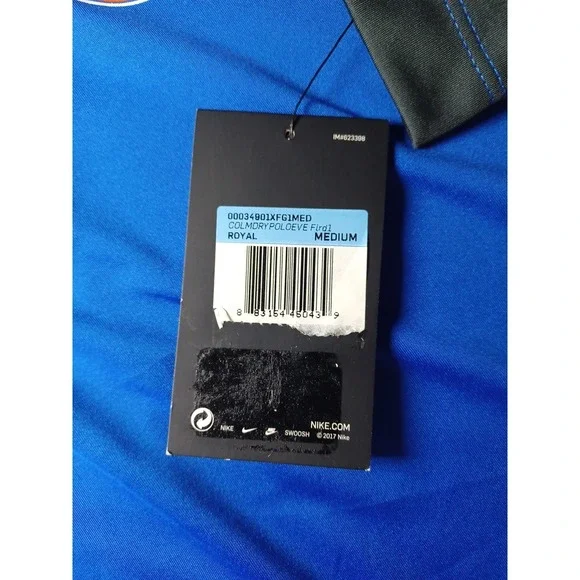 Nike Dri-fit Mens Meduim Royal Blue Florida Gators Short Sleeve Polo - Picture 4 of 6